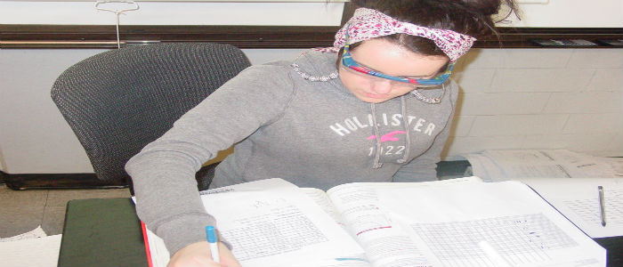 Victoria Jarrett uses boyles law to mathematically calculate the pressure change.